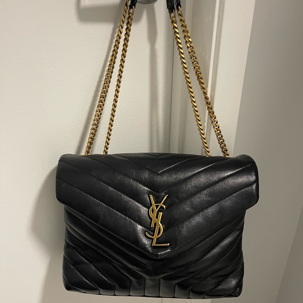 YSL medium Lou Lou black